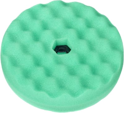 3M Perfect-It III Quick Connect Dubbelzijdige Gewafelde Medium Harde Polijstschijf 150mm - Groen - 50962