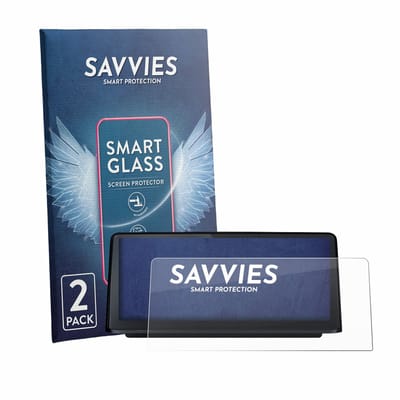 2 Stuks Savvies Screenprotector - geschikt voor Ewaying BMW 3/4 Android Headunit 10.25" - beschermfolie glas transparant