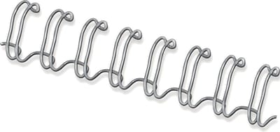 Draadrug Fellowes 12mm 34-rings A4 zilver 100 stuks