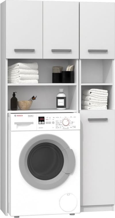 Wasmachine Ombouw Wit Met Extra Kast