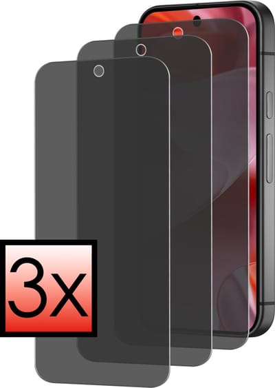 Screenprotector - 3 Stuks - Geschikt voor Google Pixel 10 - Privacy Filter - Beschermglas - Gehard Glas - Tempered Glass - Screen Protector - Anti Spy - Full Display Cover