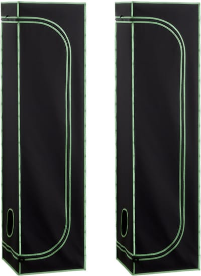 Kweektent voor Binnen, 40 X 40 X 160 cm 600d Reflecterende Mylar, Plantentent Met Observatievenster, Verwijderbare Bodem en Ritssluiting, Duurzame Kweektent voor Fruit, Bloemen en Groenten