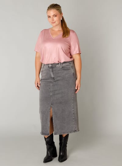 YEST CURVE Hinte Essential Tops - Dark Rose - maat X-0(44)