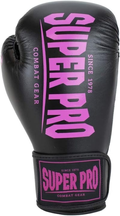 Bokshandschoenen Volwassenen - Vechthandschoenen Training - Boksen Kickboksen - Verstevigde Polsondersteuning - 14 oz - Zwart Roze