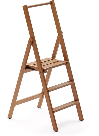 Arredamenti Italia 180/3 KIMORA 3 - Huishoudtrap 3 Treden - Ladder - Anti-Slip - Inklapbaar - Beukenhout - ARIT - Il cuore del legno