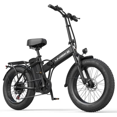 Unibike F1 PRO Opvouwbare Elektrische Fiets, 48V 15Ah Afneembare Batterij zwart
