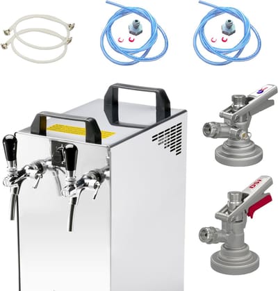 Complete set - Biertap - Kontakt 40/K 2-kraans, 50 liter/u - met Fustkoppeling Type G, KeyKeg - Beertender, Thuistap, Bierkoeler