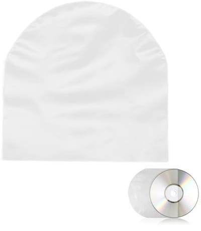 Allecto - CD/DVD Beschermhoezen - Transparante Plastic Sleeves - Duurzame Opslag - 100 Stuks - Bescherming tegen Krassen - Geschikt voor Archiverin...