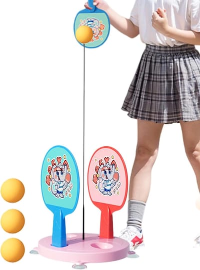Tafeltennis Trainer - Trainingsset Batje - Vaardigheden Verbeteren - Realistische Slagsimulatie - 1 Meter Hoog - Blauw