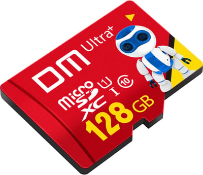 DM 128gb micro sd kaart - High speed - 4K - Extra veilig - U3 - Klasse 10 - R 80 mb/s - W 50 mb/s