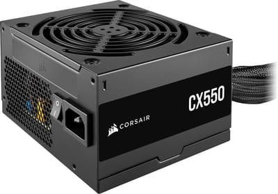 Corsair CX Series CX550 Interne Voeding - 550 Watt - ATX - 80 Plus Bronze - Zwart