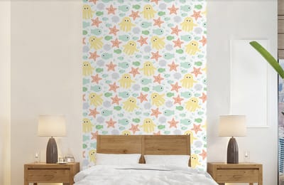 Behang - Fotobehang Zeedieren - Baby - Schelpen - Breedte 150 cm x hoogte 240 cm