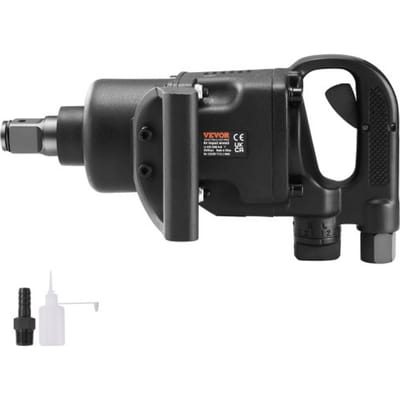 VEVOR 1-inch luchtslagsleutel, tot 3500 Nm omgekeerd koppel, 1-inch luchtslagsleutel, lichtgewicht, met 2 handgrepen voor zware reparaties en onderhoud