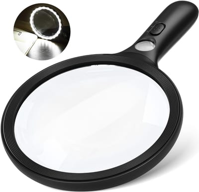Unyqoos® Handzaam vergrootglas met 24 leds en UV-licht voor diverse toepassingen