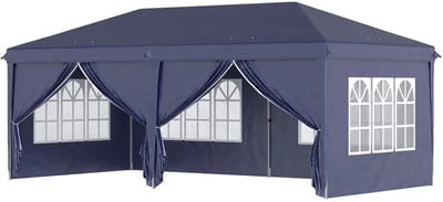 Partytent opvouwbaar - Paviljoen - Easy up - Waterdicht - Weerbestendig - Blauw