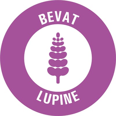 Bevat lupine allergenen sticker op rol 40 mm - 580 per rol