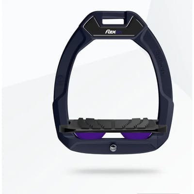 Veiligheidsschoenen voor paardrijden Schuine Grip Blauw/Zwart/Paarse Flex-On Safe-On