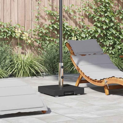 vidaXL - Parasolvoet - Zwart - 41 - x - 41 - x - 37 - cm - Graniet