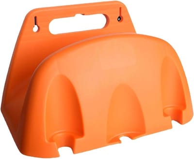 Wandslanghouder - Slang organizer - Tuinslang opbergen - Ruimtebesparend ontwerp - 29.6 x 19.1 x 13.3 cm - Oranje