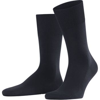 FALKE ClimaWool eenkleurig wol lyocell sokken heren blauw - maat 43-44