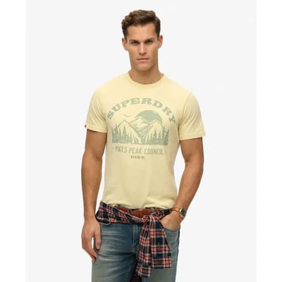 Superdry - Lo-fi Outdoor Mono Relaxed T-shirt - Heren - T-shirts
