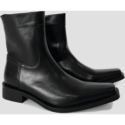 Chelsea Britse Casual Mode Knappe Heren Hoge Top Trendy Binnenverhoging Locomotief Laarzen Puntig 43 black