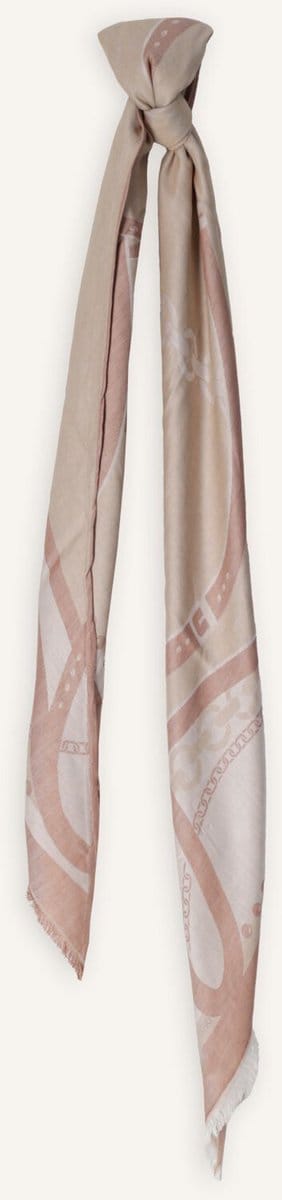 Liu Jo Logo - Scarf Sjaals Dames - Beige - Maat ONESIZE