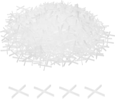 Tegel Spacers - Tegel Levelers Clips - Tegels Leggen - Hard Plastic Materiaal - 1mm Breedte - Wit