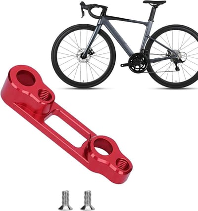 Fiets Schijfremadapter - Remadapter Fiets - Verbeteren Remprestaties - Lastremmend Ontwerp - 12.5 x 5 x 1 cm - Zwart