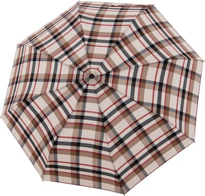 doppler Paraplu Carbonsteel Duomatic Magic Karo Beige