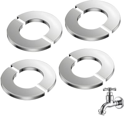 Rozenkransen Set - Afdekkappen Buis - Leidingen Afwerken - Roestvrij Staal - 26 mm - Zilver