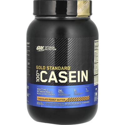 Optimum Nutrition, Gold Standard 100% Caséine, Chocolat Beurre de Cacahuète, 2 lbs (907 g)