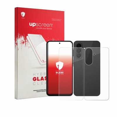 upscreen - Screenprotector voor Samsung Galaxy A27 5G (Voor+Achter) - Folie Beschermfolie Beschermglas transparant