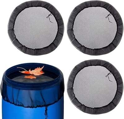 Beschermnet -3 Stuks - 60 cm - Regenton net - Beschermnet voor een wateremmer ter voorkoming van bladeren - beschermingsnet - regentonnetjes