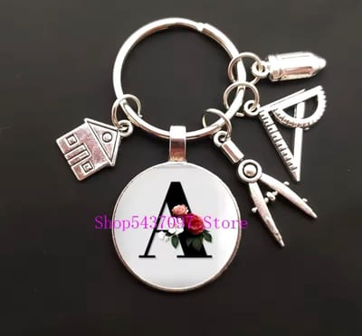 Akyol - Letter a – Sleutelhanger – sleutelhanger verhuizen - klusser - huizen sleutelhanger – cadeau