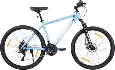 Mountainbike – Voor heren en dames – Hardtail, 21 versnellingen, schijfremmen – 66 cm / 70 cm wielen, blauw, aluminium frame