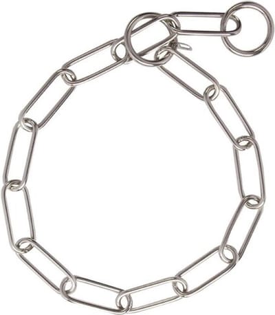 Correctieketting lange ovale schakel - RVS - 3mm x 62cm
