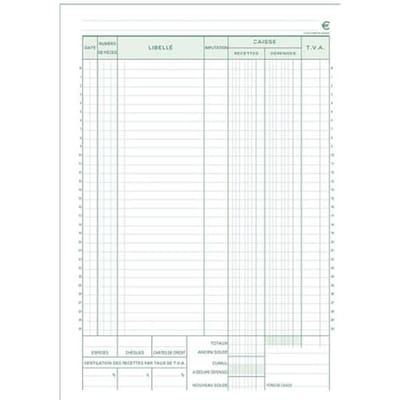 Exacompta Doorschrijfpapier Kas 29,7x21cm 50 zelfkopiërend papier dupli - - 23550E