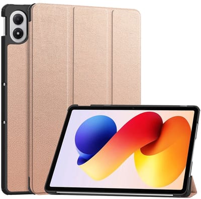 Coverup Tablethoes geschikt voor Xiaomi Redmi Pad 2 Pro Hoesje - Tri-Fold Book Case met Wake/Sleep - Rose Gold