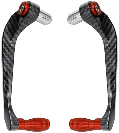 Dailygoods- Handbeschermers Skeeleren - 22mm Beugel - Remhevel/Clutchhevel - Carbonvezel/Aluminium - Stabiele/Duurzame Prestatie - Verbeterde Rijveiligheid