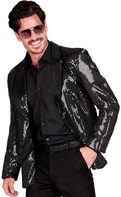 Pailletten Colbert Glam Fest Man