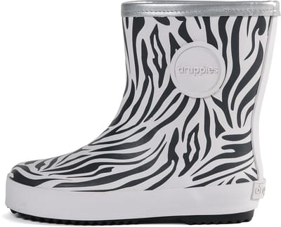 Druppies Baby - Zebra Laarsjes - Kraamcadeau - Meisje - Natuurrubber - Nature - Maat 20