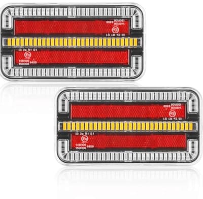 Waterdichte LED Aanhangerlichten 12/24V - 4 Functies Achterlicht met ECE R10 Keur