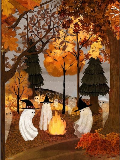 Legpuzzel Volwassenen - Puzzel Stukjes - Ontspannen Tijd - PieceRelax Klikgevoel - 633 x 476 cm - Autumn Bonfire