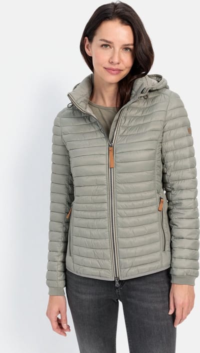 camel active Lichtgewicht gewatteerde jas gemaakt van gerecycled polyamide - Maat womenswear-36 - Salie Groen