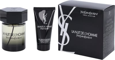 La Nuit De L'Homme Eau De Toilette 100 ml Gift Set – Fragrance Set, Long-Lasting, For Men, Woody Spicy, Black, Cedar, Suitable For Evening Events