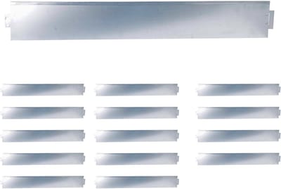 Borderrand - set van 15 - 15 x 100 cm - flexibel - staal
