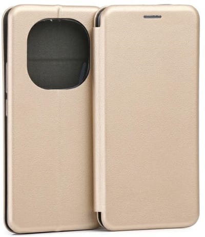 Beline Etui Book Magnetic - Redmi Note 14 - Gouden Kleur - Magnetische Sluiting - Premium Bescherming