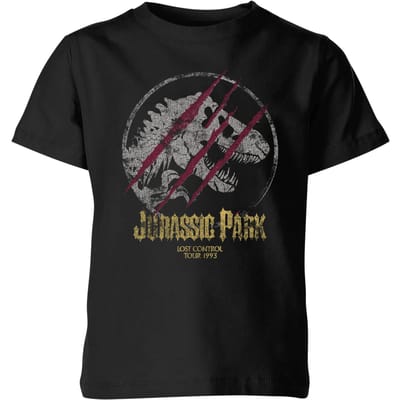 Jurassic Park Lost Control Kids' T-Shirt - Black - 98/104 (3-4 jaar)
