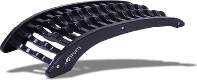 AJ-Sports Rugstretcher Large - Nekstretcher - Backstretcher - Rug Corrector - Postuur Corrector - Rugmassage - Rugpijn - Spijkermat - Zwart - Kunststof